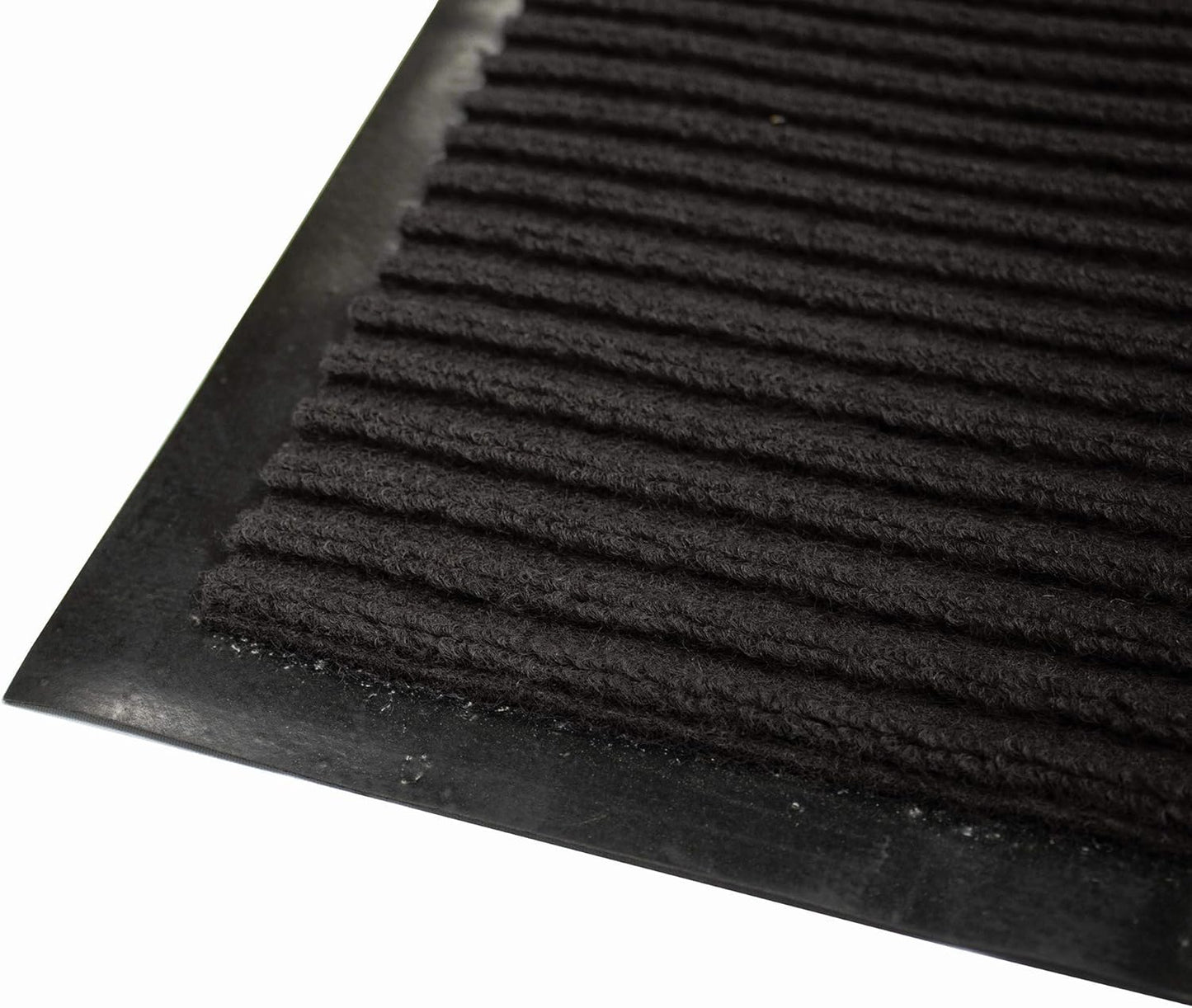 LAMINET WeatherProof Heavy Duty Rug 17"x26" Black Easy Clean Indoor/Outdoor Non-Slip Water Absorbing Mat