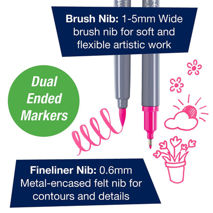 Faber-Castell Bounce Lettering - Hand Lettering for Beginners, DIY Crafts Project with 3 Brush Pens for Lettering