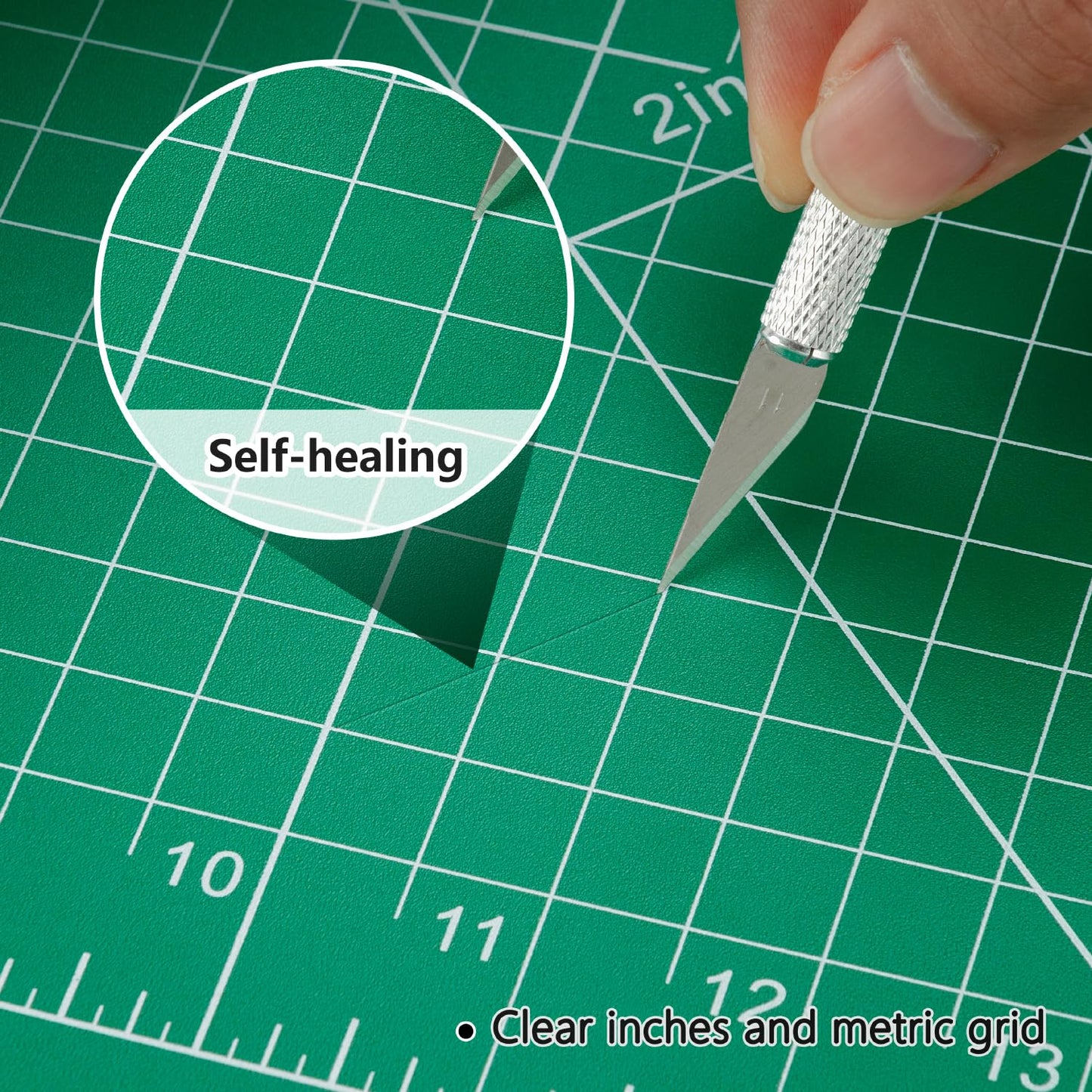 WORKLION 24" x 36" Large Self Healing PVC Cutting Mat, Double Sided, Gridded Rotary Cutting Board for Craft, Fabric, Quilting, Sewing, Scrapbooking - Art Project…
