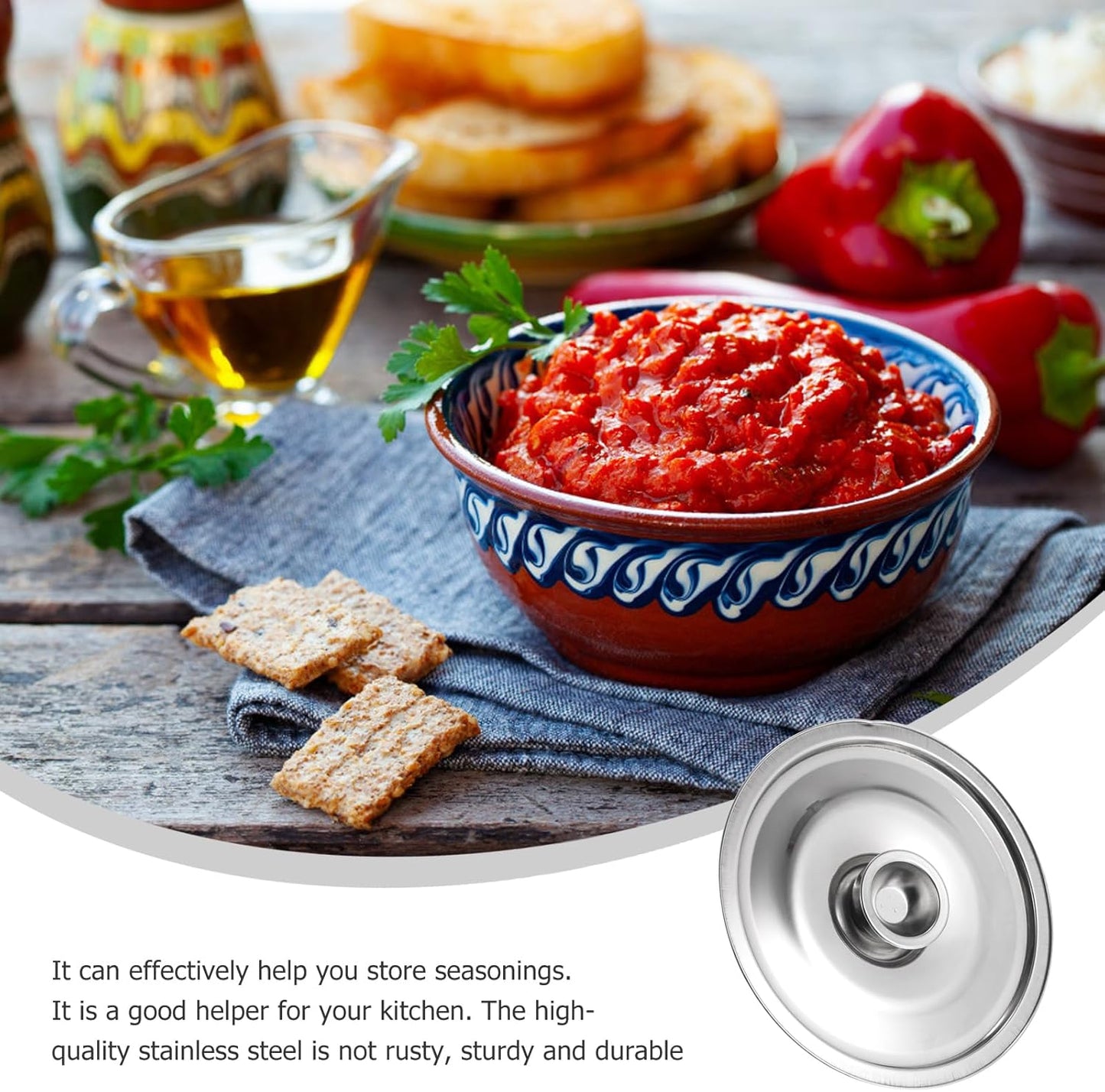 Silver Stainless Steel Pan and Pot Lid, Universal Replacement Cover for Skillets and Frying Pans, 16cm Diameter