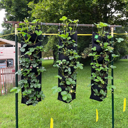 Meiwo New Upgraded Deeper and Bigger 7 Pocket Hanging Vertical Garden Wall Planter For Yard Garden Home Decoration