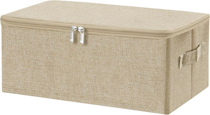 13 Closet ANMINY Storage Bins with Zipper Lids Qt Lidded Fabric Storage Boxes Baskets Cubes with Handles Collapsible