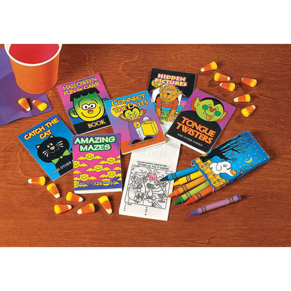 Fun Express Halloween Crayons Bulk Party Favors - 24 Boxes Non-Toxic Drawing Supplies for Kids Classroom Treats | Perfect for Trick or Treat Goodie Bags & Fall Crafts Activities