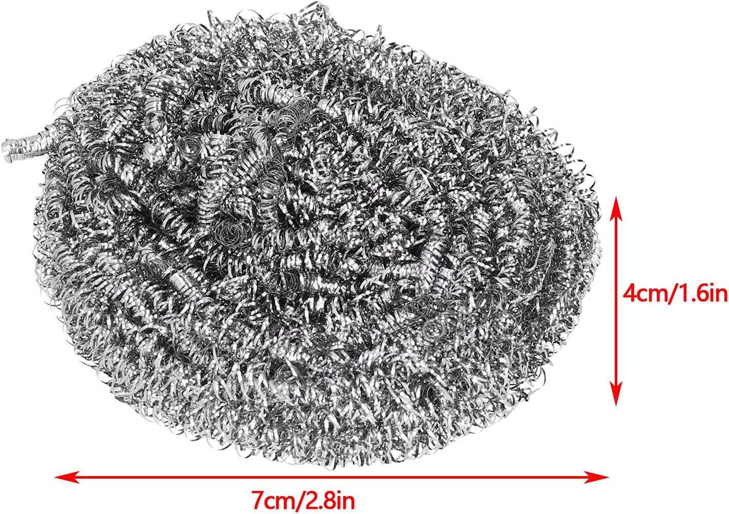 Stainless Steel Scourers, Wire Spiral Design Kettle Descalers, Limescale Ball for Kitchen Restaurants Camping