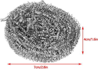 Stainless Steel Scourers, Wire Spiral Design Kettle Descalers, Limescale Ball for Kitchen Restaurants Camping