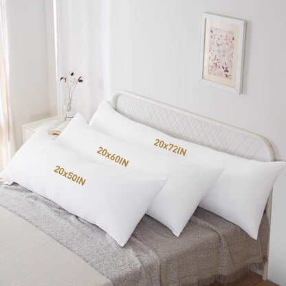 ACANVA Soft Long Body Pillow for Side Sleepers - Perfect for Adults and Expecting Mothers