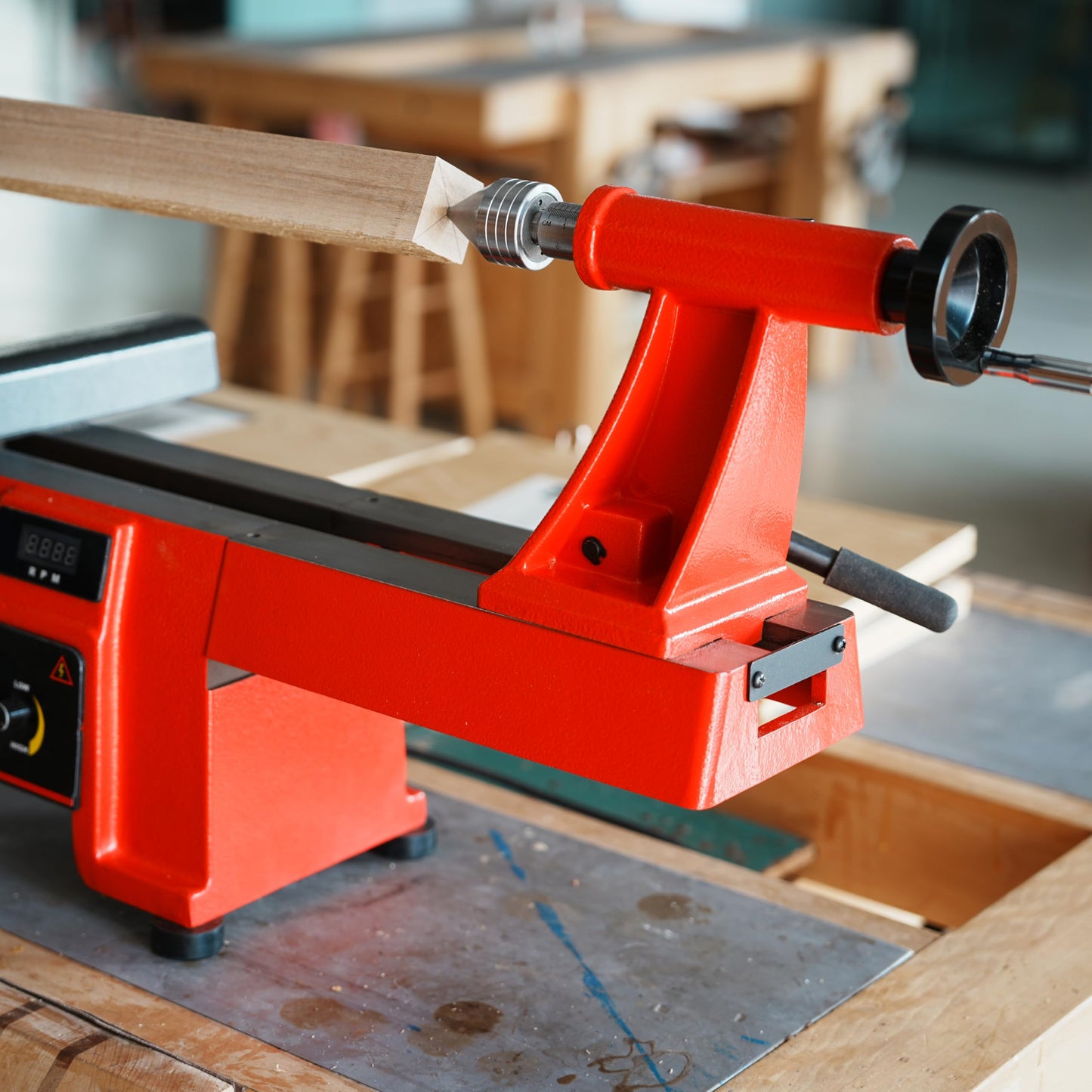 Extension Bed 305mm (12 inch) for Woodturning Lathe, Compatible with Harbor Freight Central Machinery BAUER 14 x 20 in. Wood Midi Lathe, increasing total working length to 815mm (32 inch)