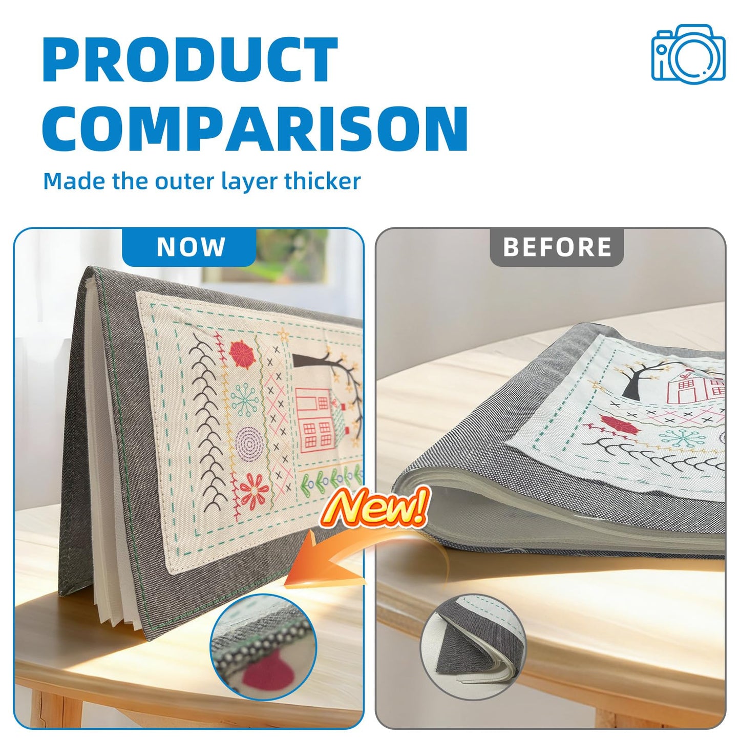 Nyrvexa 2026 New Embroidery Stitch Book Kit,Comes with a Complete Toolkit and Instructional Tutorial,Portable All Scenario Embroidery Stitch Book for Beginners and Enthusiast