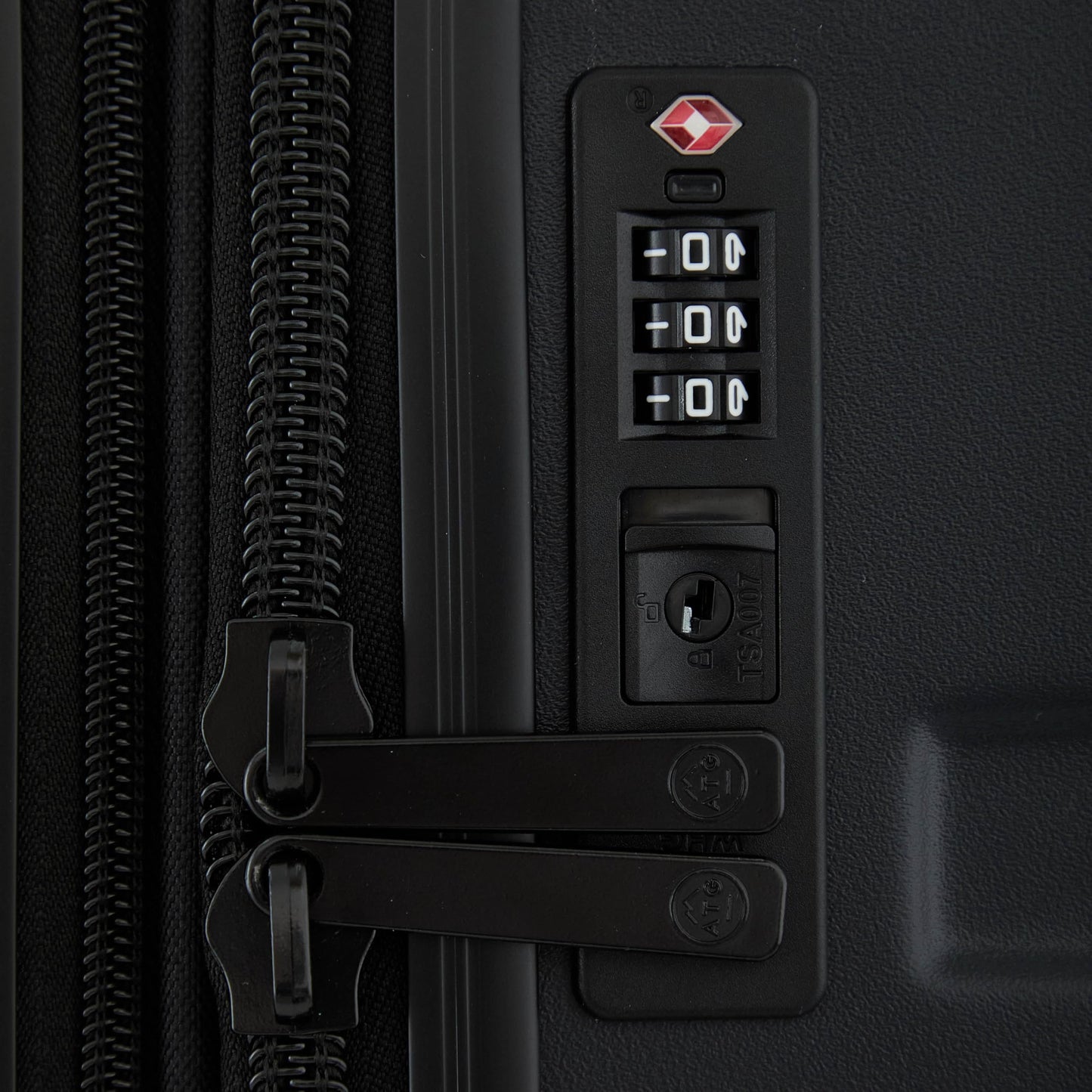 Wrangler ATG Outland Expandable Hardside Luggage, Jet Black, 3 Piece Set
