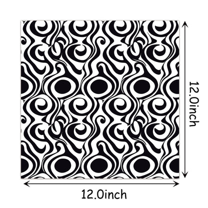24 Sheets Black White Doodle Pattern Scrapbook Paper 12x12 Doodle Scrapbook Specialty Paper Black White Hand-Drawn Style Double-Sided Cardstock Pack for Scrapbooking Background Card Making Origami DIY