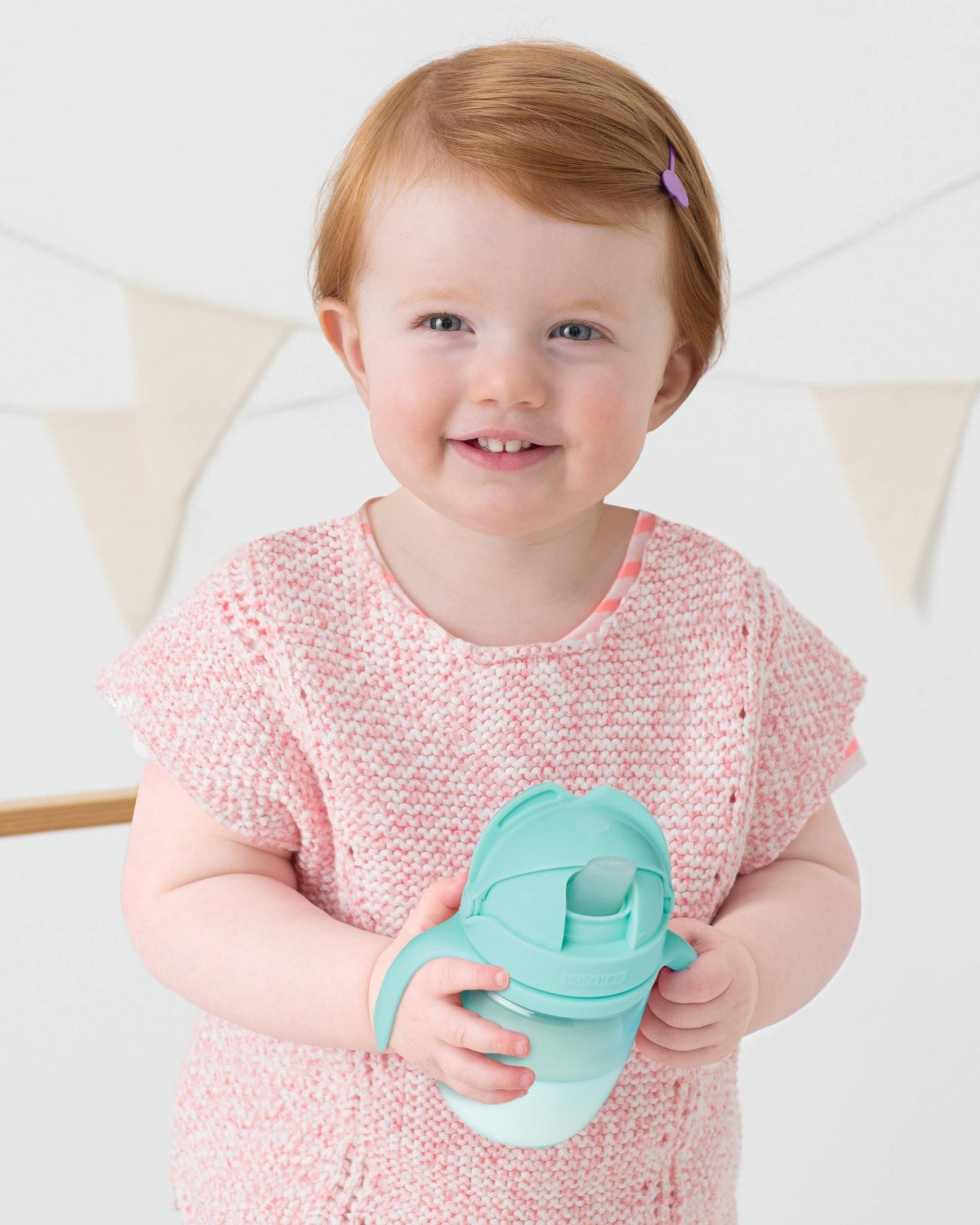 Skip Hop Baby Easy-Pack Feeding Travel Essentials 6 Piece Set Soft Teal 6m+