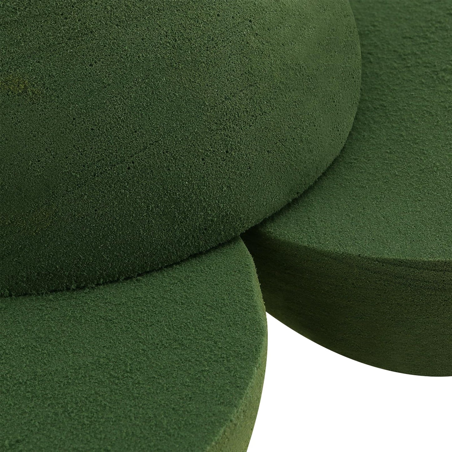HAKZEON 8 PCS Floral Dry Foam Half Ball, Green Foam Half Ball, Round Foam Block Green Floral Foam Round Ball for Artificial Plant Arrangement, 5.5 x 2.75 Inch