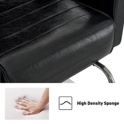 BarberPub Barber Chair for Barbershop,Reclining Salon Chair for Hair Stylist 9180 (Black)