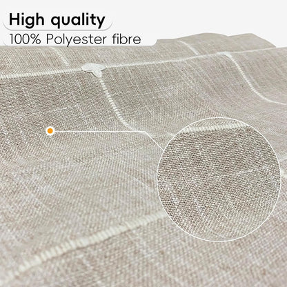 Bzvystux Coffee Table Cloth, Table Cover with Pockets and Tassel,Coffee Grid for Living Room Small Rectangle