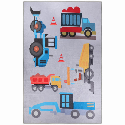 4' 6' SUPERIOR Indoor Kids Rug, Washable, Non-Slip, Toddlers & Babies, Perfect for High Traffic Playroom, Kids Room