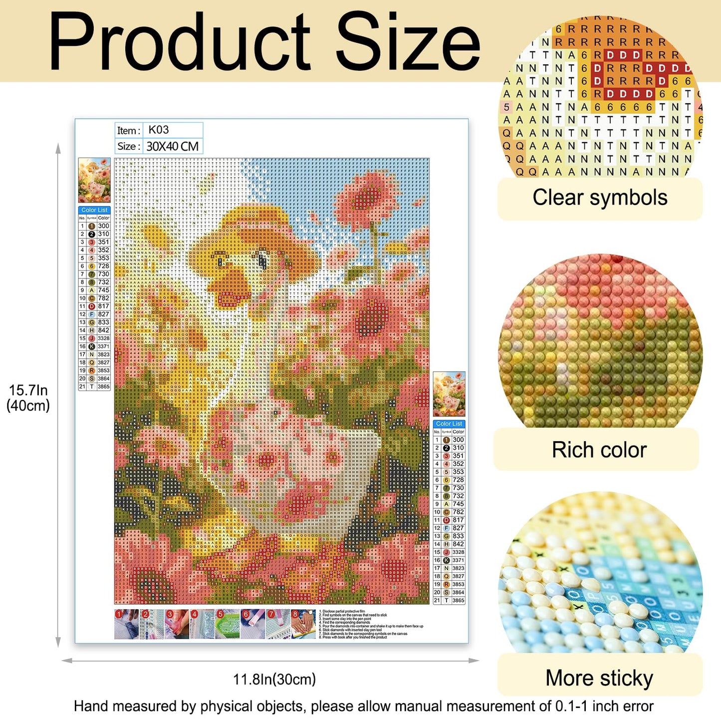 Diamond Art Kits for Adults Diamond Art Painting Kit for Kids Goose Birthday Personalized Gifts for Women Her Gem Art Round Drill DIY 5D Diamond Painting Adult Craft Kits Wall Spring Decor 12x16inch