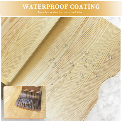 sandpaint 7 Tier Wooden Tray Dividers for Cabinets, Kitchen Cookie Sheet Organizer for Cabinet, Vertical pans, Baking trays, Cutting Board