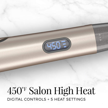 Remington Pro 1" Multi-Styler with Twist & Curl Technology, Straightener and Curling Iron in one tool, Color Care Protection, Champagne