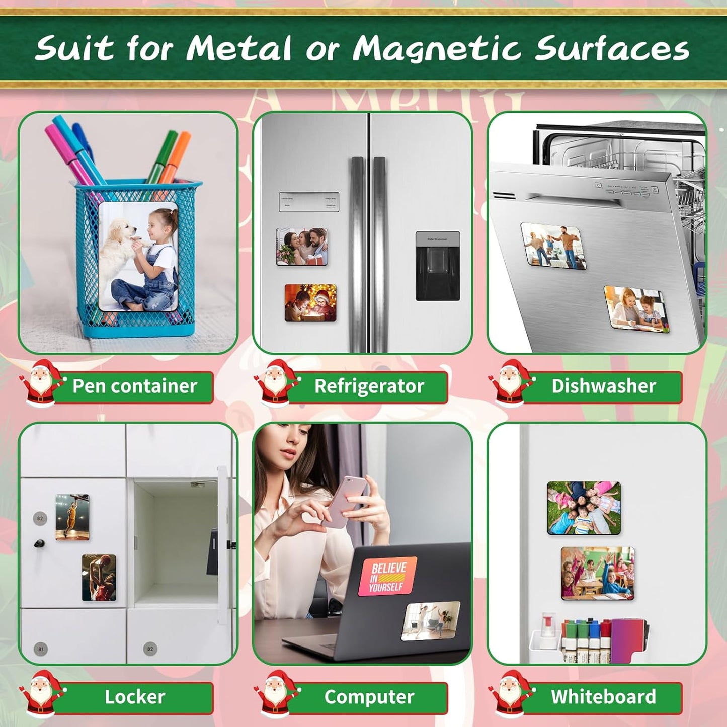 Sublimation Magnet Blanks 4x3 inch, 20PCS Personalized Blanks for DIY Kitchen Refrigerator Office Decor