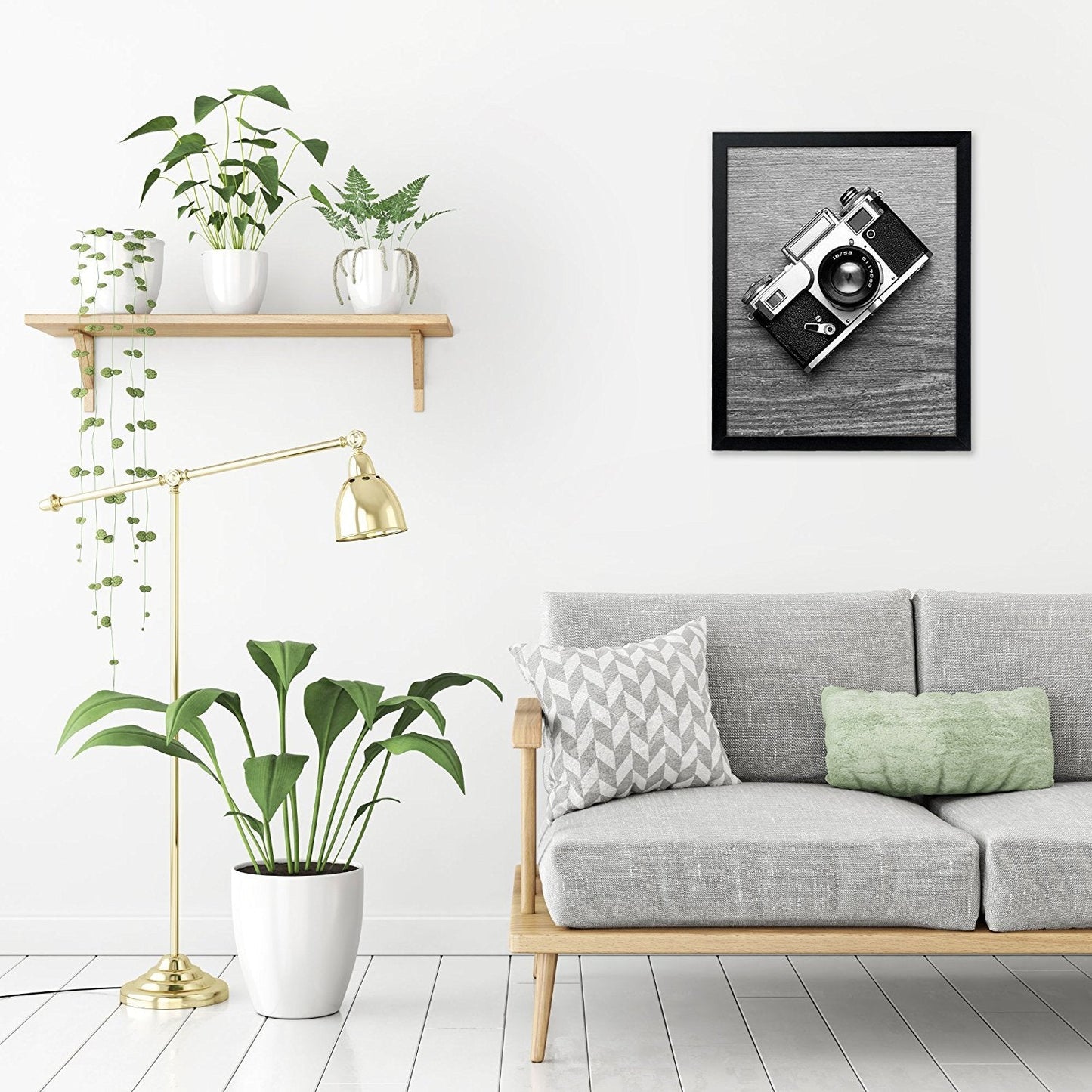 Americanflat 16x20 Picture Frame with Polished Plexiglass - Black Picture Frame - Wide Photo Frames Made of Engineered Wood for Vertical or Horizontal Wall Display - Epic Collection - Black