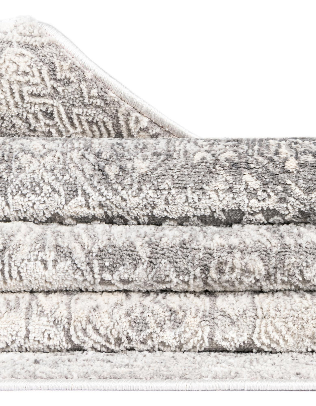 Unique Loom Finsbury Collection Area Rug - Sarah (7' 10" x 11' Rectangle Gray/Ivory)
