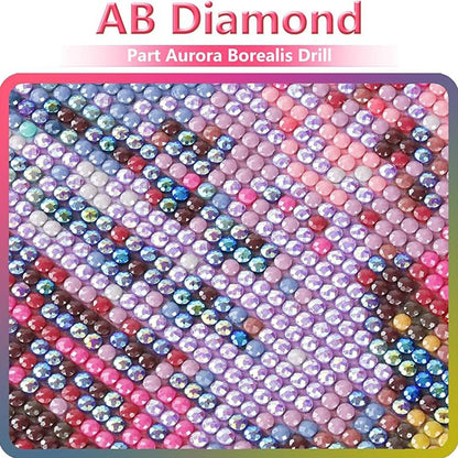Huacan Diamond Art Kits for Adults Flower AB Drills Diamonds Painting Kit DIY Full Round Drill Paintings for Home Wall Decor Picture Size 12 * 12 Inch (Flower 5)