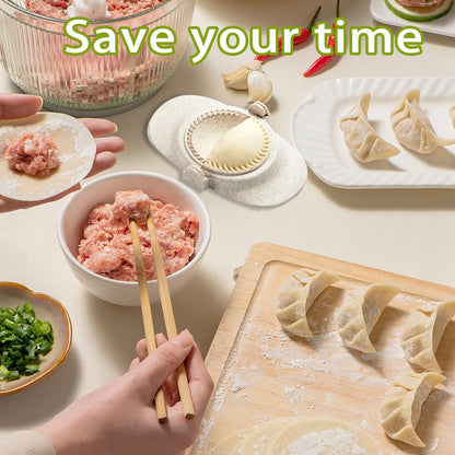 Empanada Maker Press & Dumpling Maker Set - 2 Sizes (4" + 3") Non-Stick for Empanada, Pierogi, Pastelitos, Calzone, Turnovers, Ravioli, Gyoza - Kitchen Tools with Easy Release Design