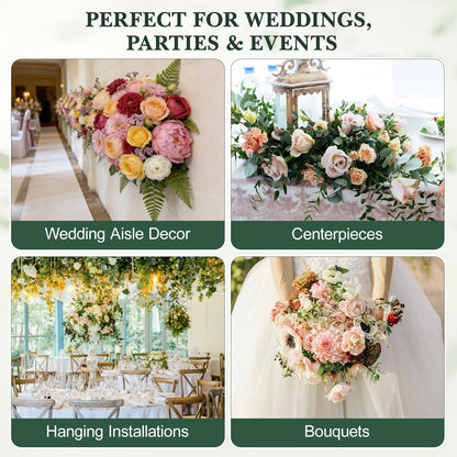 Homoyoyo 2- Round Wet Floral Foam Spheres - Hydrating Green Floral Foam Blocks for Wedding Aisle Decor, Flower Arrangements, Bouquets, and Party Centerpieces (6" Diameter)