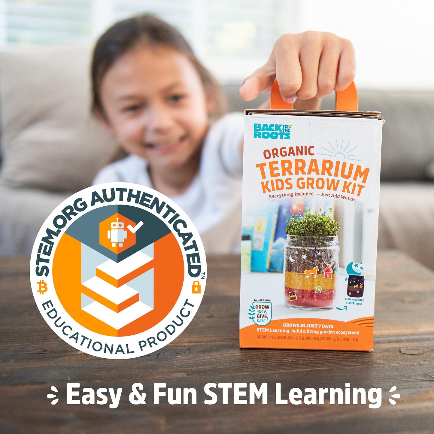 Back to the Roots Terrarium Grow Kit - Easy-to-Use DIY Set for All Ages Small