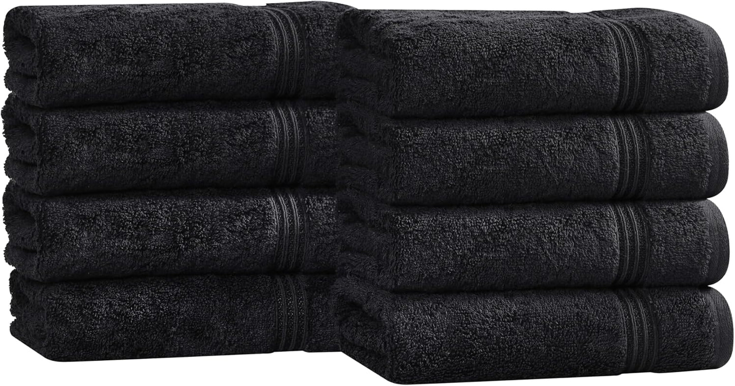 8-Piece Set, Superior Egyptian Cotton Hand Towel Towel Basics For Quick Dry, Absorbent Small Towels, Facial, Spa