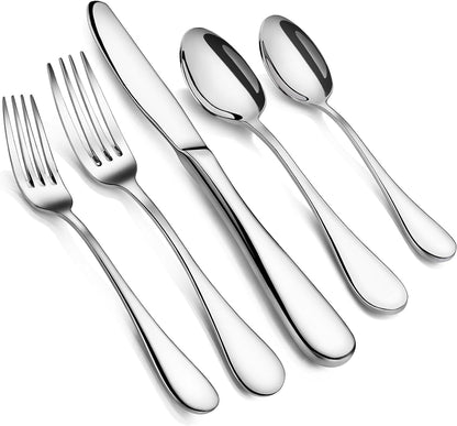 Artaste 56389 Rain 18/10 Stainless Steel Flatware Set, 20-Piece, Service for 4