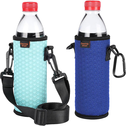 16.9 oz 16 17 18 oz 2 Desing Wish Portable Plastic Bottles Insulators Sleeves Beverage Bottle/Can Sleeves Holder