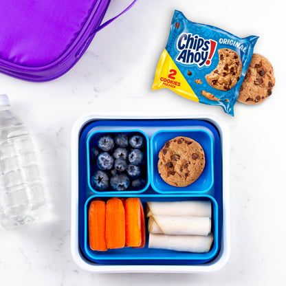 CHIPS AHOY! Cookies Variety Pack, Original Chocolate Chip, Chewy Chocolate Chip with Reese's Peanut Butter Cups & Chewy Hershey's Fudge Filled Soft Cookies, 50 Snack Packs