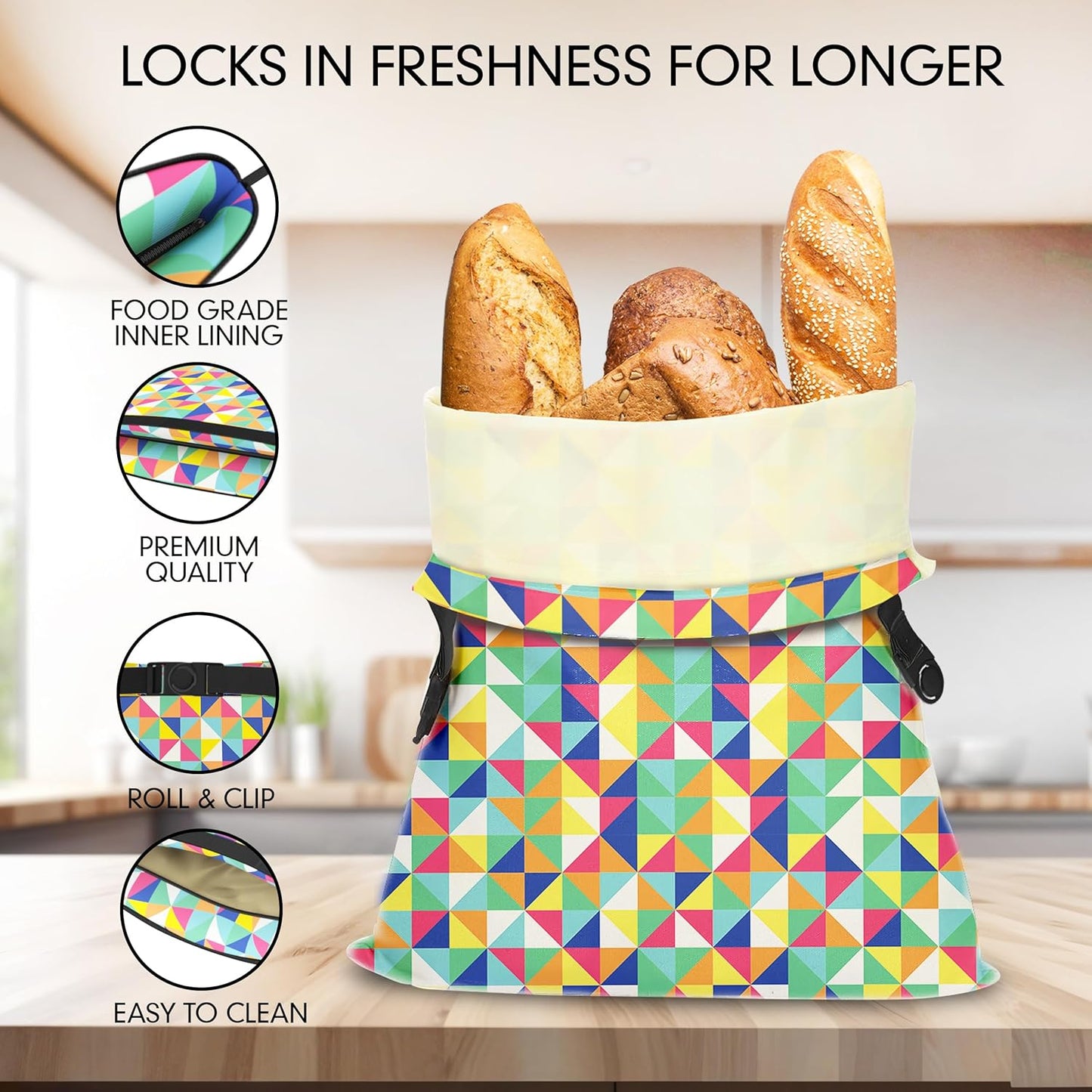 '-Pack 2- Riccle Reusable Beeswax Bread Bags for Sourdough and Homemade Bread Of Durable and Waxed for Fresh Artisan
