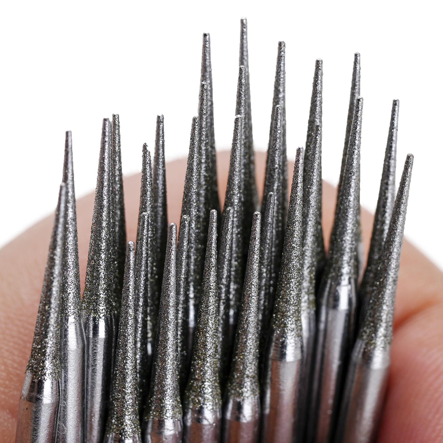 30-Piece Diamond Drill Bits Set for Jewelry Making Sea Glass Shells Gemstones Diamond Tipped Drill Bits for Dremel Rotary Tools Glass Ceramic Stone