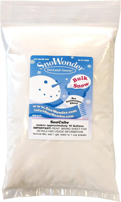 SNOWONDER Instant Fake Snow - Perfect for Cloud Slime & Winter Decor | 240 Gallons