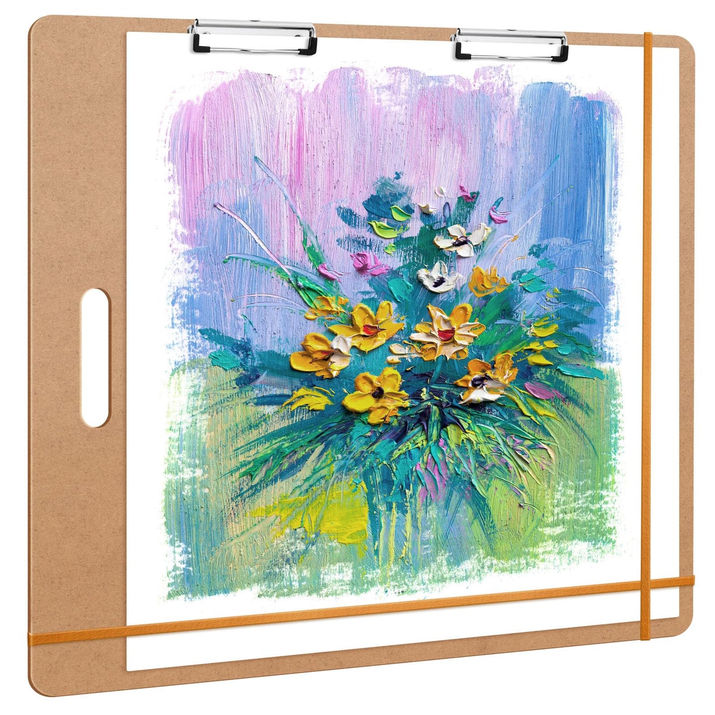 tutata 23 x 26 Drawing Board, Sketch Board with Handle, Portable Art Clipboard for Drafting, Artist Tote Board