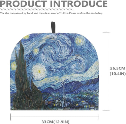 Large Double Insulated Teapot Cozy Kettle Cover | Night Starry Print | Keep Warm Breakfast Warmer for Kitchen Table,