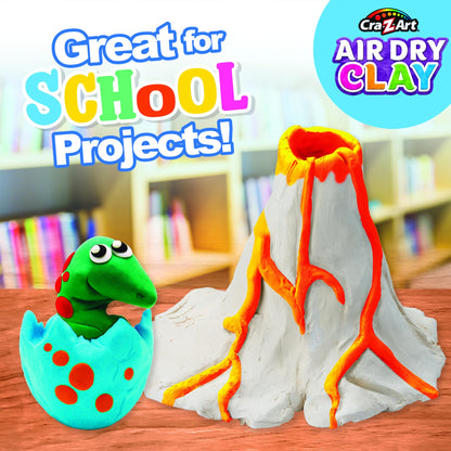 Cra-Z-Art Air Dry Clay - 5lb Bucket Natural White Modeling Clay, Perfect for Sculpting, School Projects, Bulk Class Supplies for Teachers, Day Cares, Camps, Essential for School
