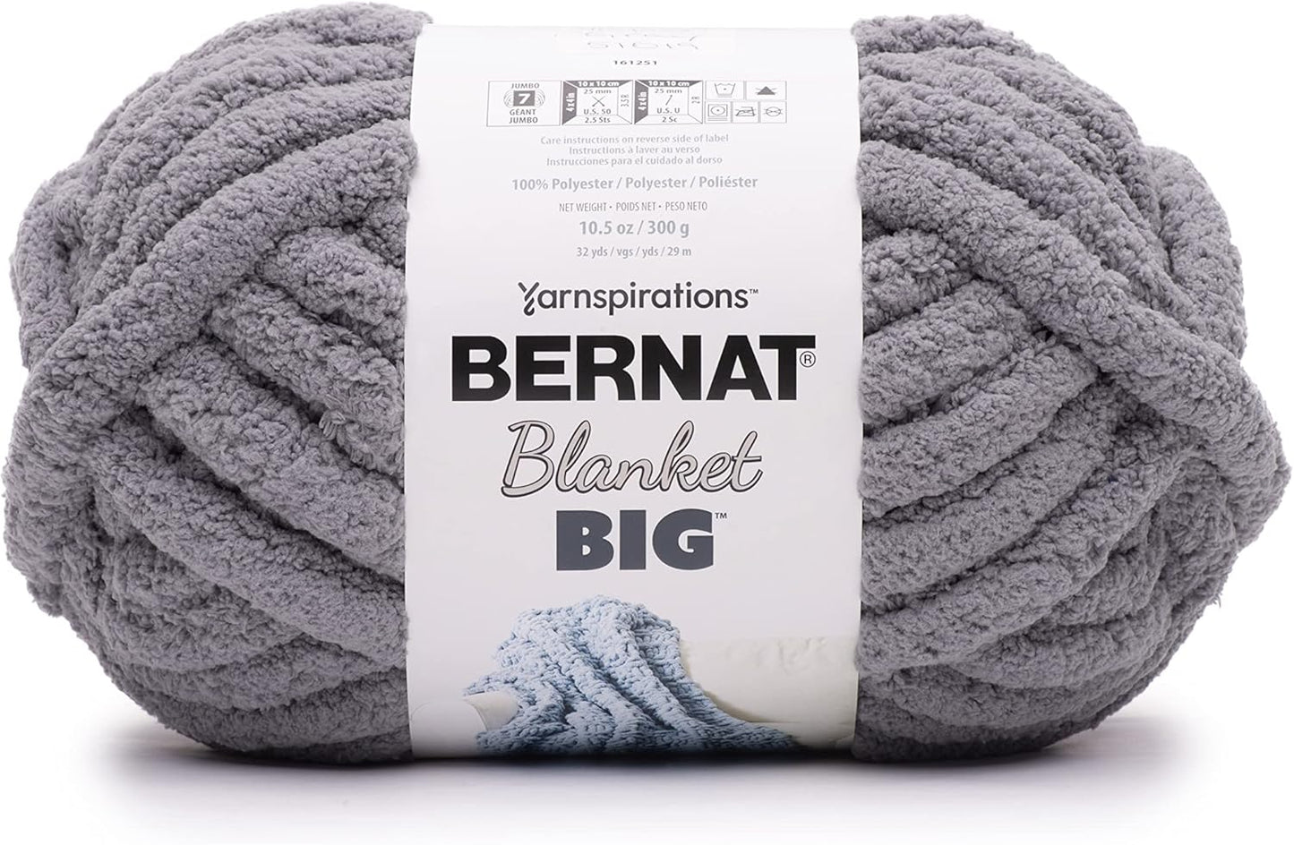 BERNAT Blanket 'Big', Vapor Grey, 300g