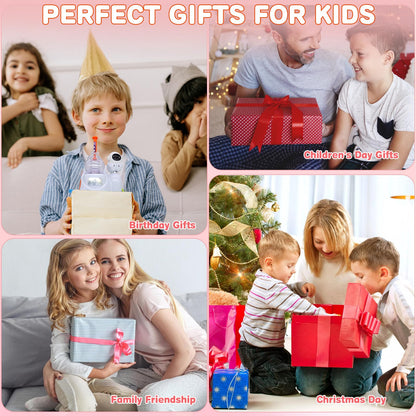 DIY Balloon Animal Craft Kit with Stickers & Air Pump, Create Your Own Magic Balloon Making Craft Toys for Kids, Creative Arts Crafts Birthday Christmas Gifts for Girls & Boys Ages 3-12 (White)
