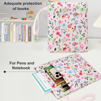 DSIUE Book Sleeve Book Covers for Paperbacks Book Protector with Zipper for Book Lover,11.4 X 9 Inch