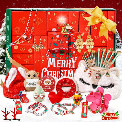 Beauty Advent Calendar 2025 for Teen Girls & Adult Women -24 Days Christmas Countdown Calendar, Fashion and Jewelry Sets Individually Boxed Makeup Surprises, Trend-Infused Gifts for Wife, Mom, Friends