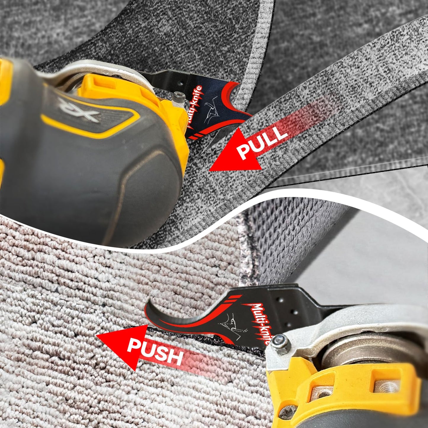 AIFICUT 10 PCS Oscillating Multi Tool Hook Knife Blade for Carpet Roof Shingles Soft Materials Universal Oscillating Tool Accessory Compatible with DeWalt Makita Milwaukee and More