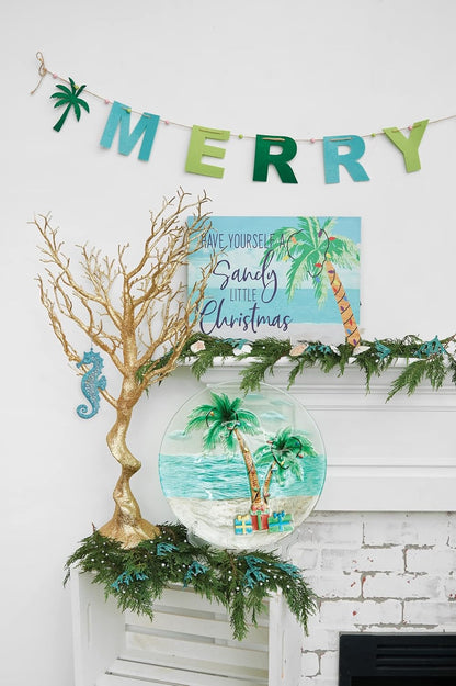 C&F Home Pierced Blue Seahorse Coastal Beach Christmas Ornament