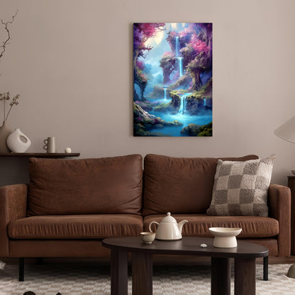 Diamond Art Kits for Adults,Dream Forest Waterfall Diamond Paintings Kits for Beginners,5D DIY Paint By Diamonds,Full Round Drill Diamond Dot Gem Art Painting Kits,for Home Wall Decor 11.8X15.7 Inch