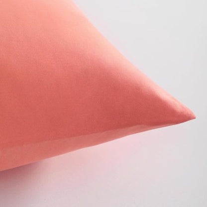 FLXXIE Pillow Cases - Soft Microfiber Standard Size Pillow Covers | Wrinkle & Stain Resistant, 2-Piece Set, 20x26, Coral