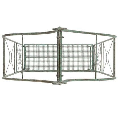 SAFAVIEH Outdoor Collection Eloise Victorian Antique Dark Green Wrought Iron Garden Arch Arbor