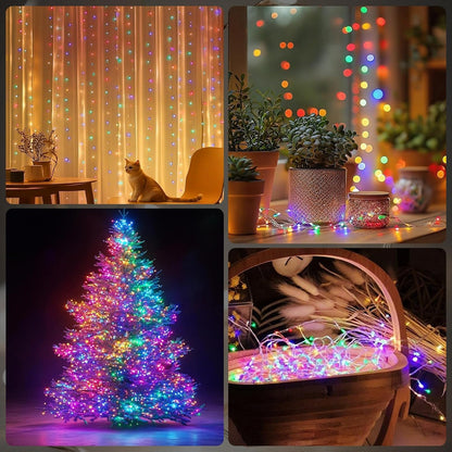 YPHSOL 16.4ft 50LED 2 Pack) Fairy Lights Battery Operated String Lights Flashing and Constant Light Waterproof Silver