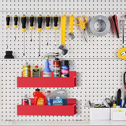Magnetic Spice Rack Organizer for Fridge Seasoning Organizer for Kitchen storage with Screw Magnetic Shelf with Hook for Refrigerator and Oven (6pack)